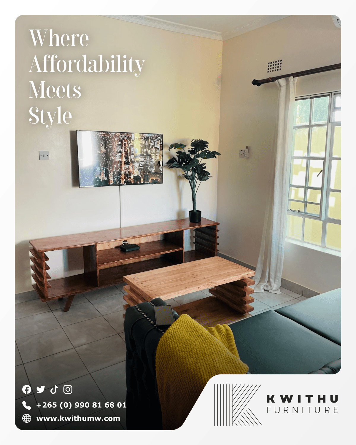 TV Stand and Coffee Table Set